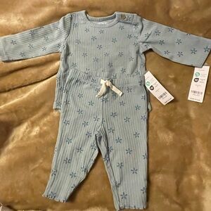 Carter's Blue Floral Kids Matching Set